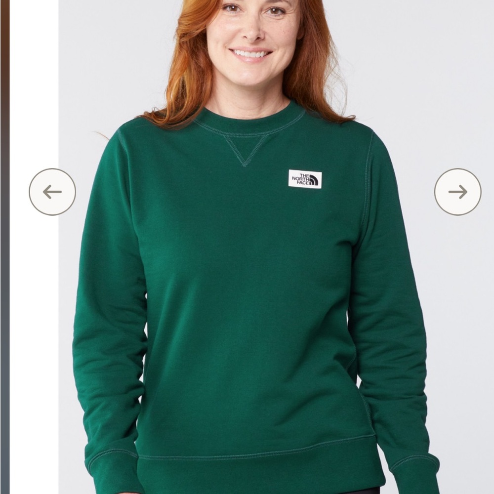 The North Face Heritage Patch Crew Sweatshirt - Women's Poderosa Green